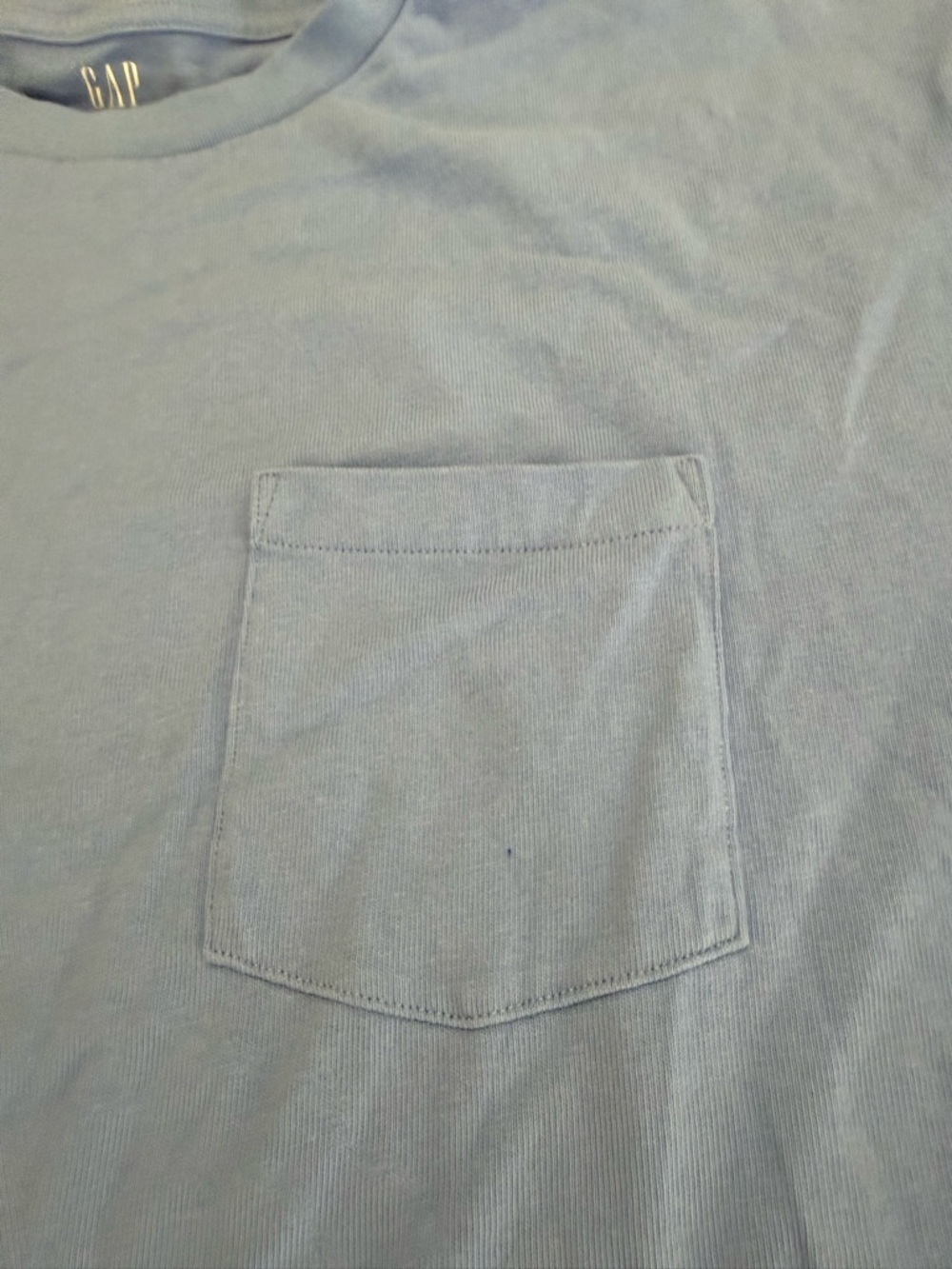 GAP Light Blue Short-Sleeve Pocket Tee - Picture 4 of 5